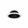 Nora Lighting 6in BR/PAR30 Stepped w/ Regular & Oversize Plastic Rings, Black/White NTM-30/2R NTM-30OV